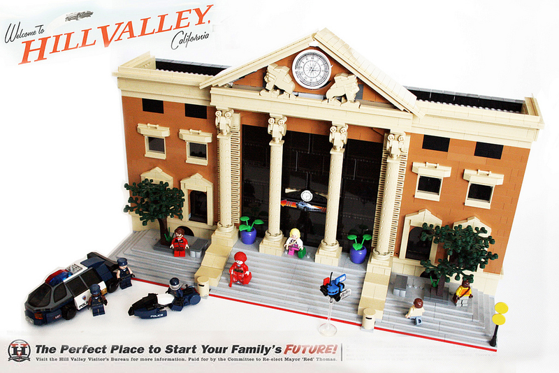 Illustration for article titled Lego Back to the Future Town Should Be Turned Into an Official Lego Set